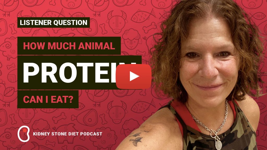 How much animal protein can I eat on the Kidney Stone Diet? Jill Harris
