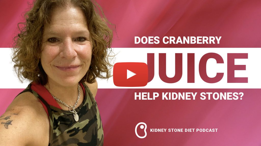 Does cranberry juice help kidney stones?
